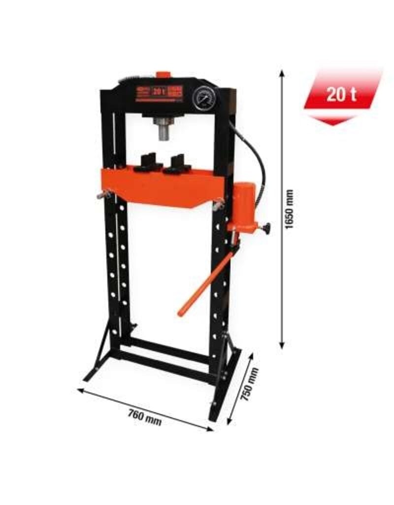 KS TOOLS performance Hydraulische werkplaatspers, 20000 kg - 160.1150