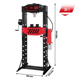 KS TOOLS performance Hydraulische werkplaatspers, 30000 kg - 160.1155