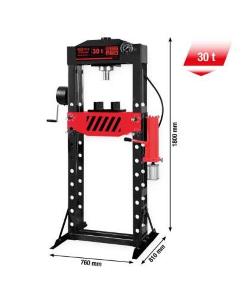KS TOOLS performance Hydraulische werkplaatspers, 30000 kg - 160.1155