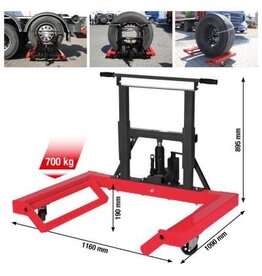 KS TOOLS performance hydraulische wiellift, 700 kg - 160.1200