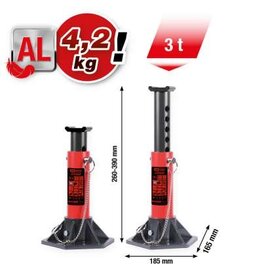 KS TOOLS performance Aluminium-assteun, 3000 kg, per paar - 160.1240