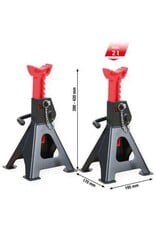 KS TOOLS performance Assteun met snelverstelling, 2000 kg, per paar - 160.1245