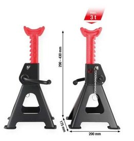 KS TOOLS performance Assteun met snelverstelling, 3000 kg, per paar - 160.1250