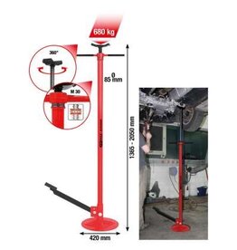KS TOOLS performance telescopische steun, max. 680 kg - 160.1265