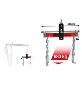 KS TOOLS performance Heftoestel voor waterpassen van lasten onder een kraan, 680kg - 160.1291