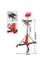 KS TOOLS performance Hydraulische transmissiekrik met tafel, 1000 kg - 160.1310