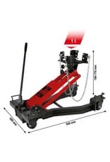 KS TOOLS performance Hydraulische transmissiekrik met vertelbare opnameplaat, 1 t - 160.1330