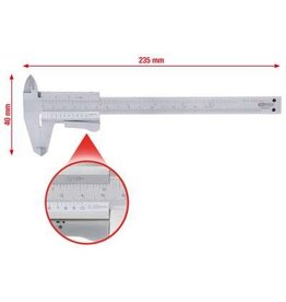 KS TOOLS Schuifmaat in foedraal 0-150mm, 235mm - 300.0510