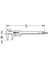 KS TOOLS Schuifmaat in foedraal 0-150mm, 235mm - 300.0510