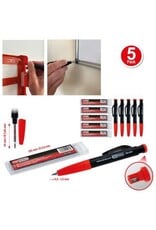 KS TOOLS 2-in-1 vulpotlood- en diepgatmarkeerpenset, 8-dlg, verpakking 5 stuks - 300.0800