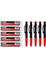 KS TOOLS 2-in-1 vulpotlood- en diepgatmarkeerpenset, 8-dlg, verpakking 5 stuks - 300.0800