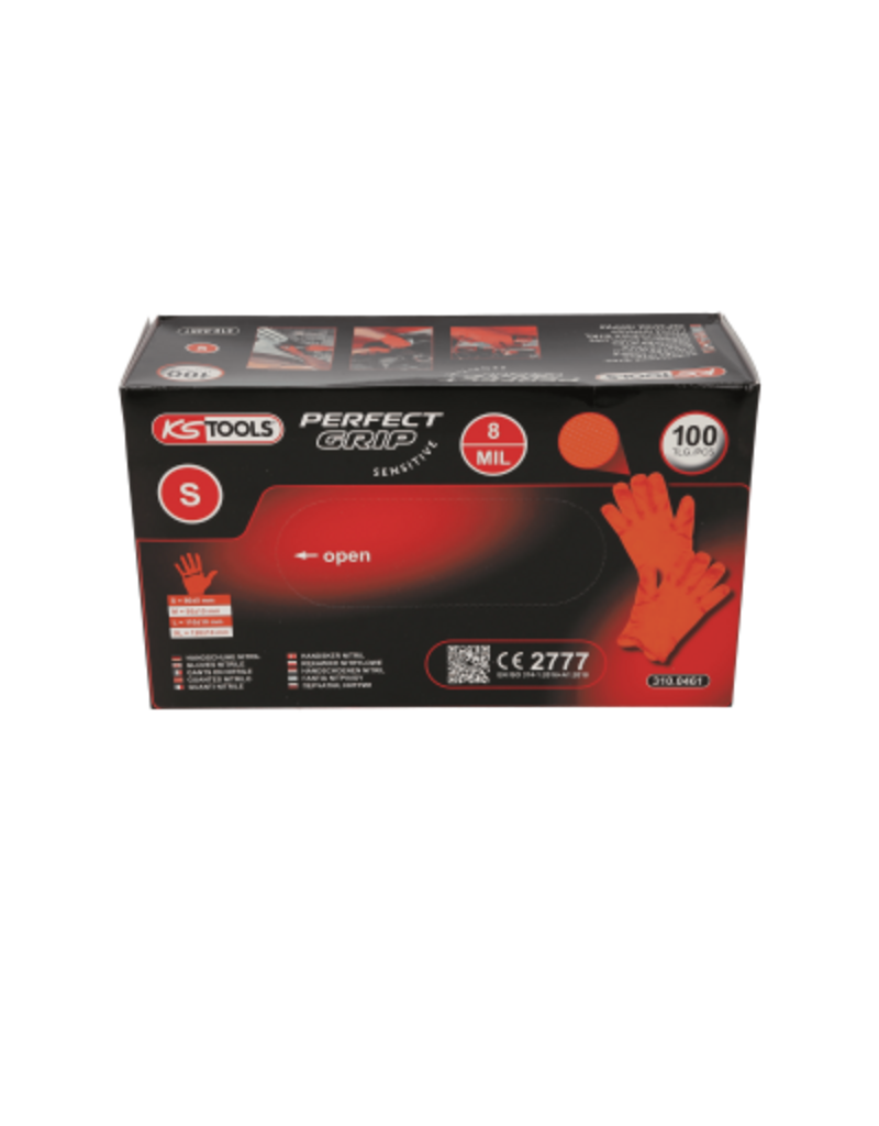 KS TOOLS Handschoenen Nitril, S, 100 per pak - 310.0461