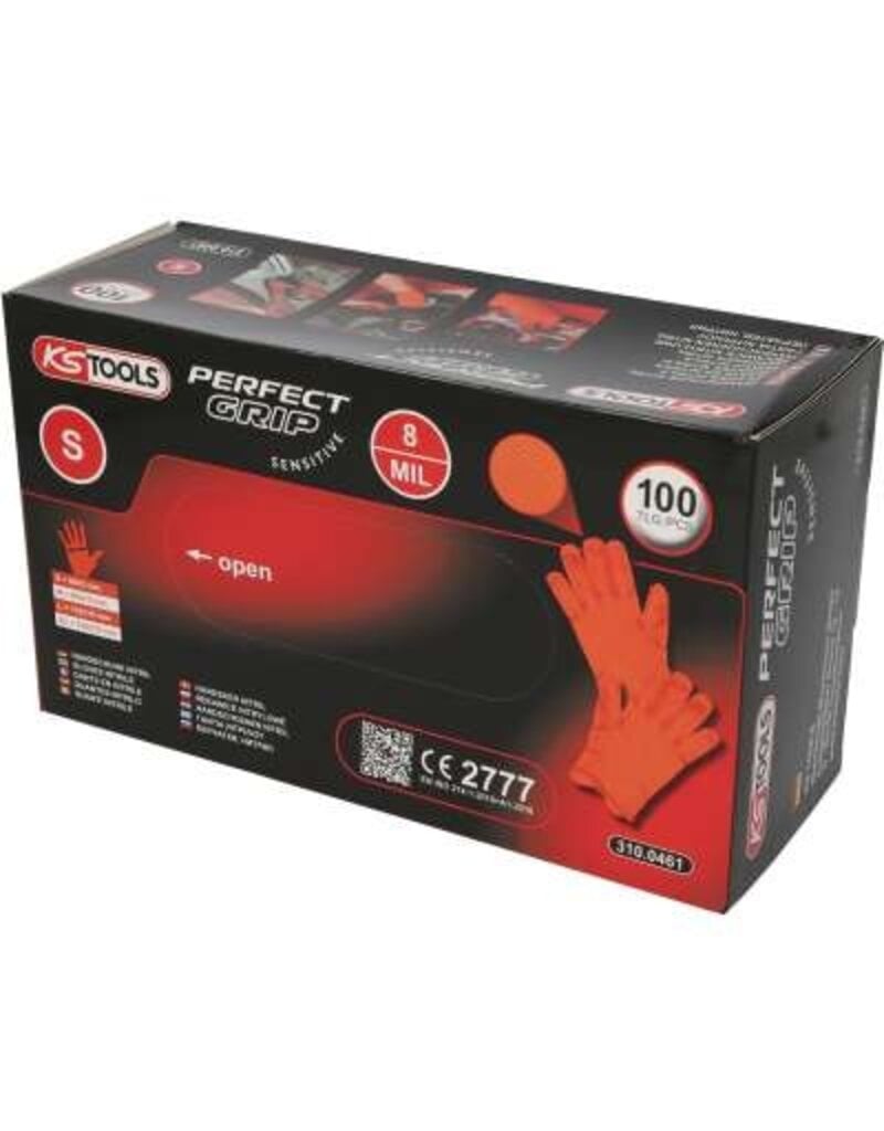KS TOOLS Handschoenen Nitril, S, 100 per pak - 310.0461
