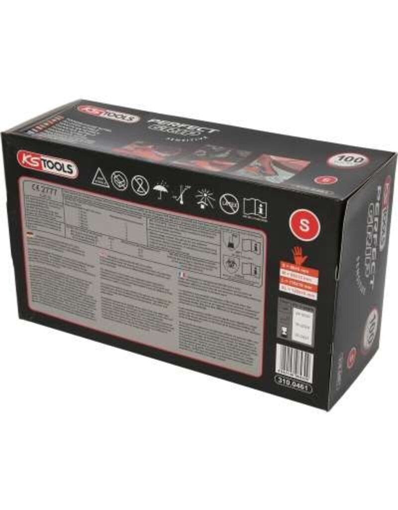 KS TOOLS Handschoenen Nitril, S, 100 per pak - 310.0461
