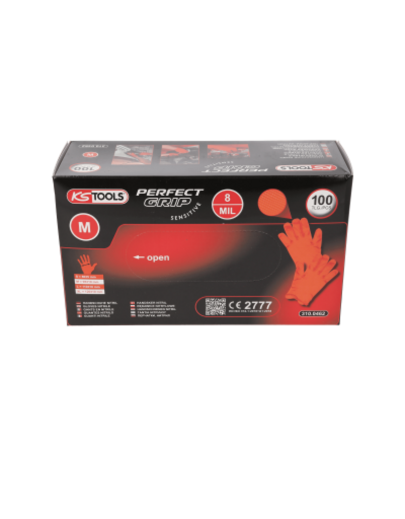 KS TOOLS Handschoenen Nitril, M, 100 per pak - 310.0462