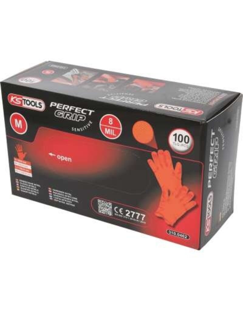 KS TOOLS Handschoenen Nitril, M, 100 per pak - 310.0462