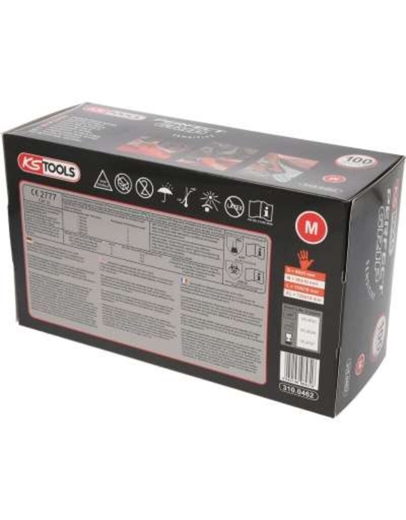KS TOOLS Handschoenen Nitril, M, 100 per pak - 310.0462