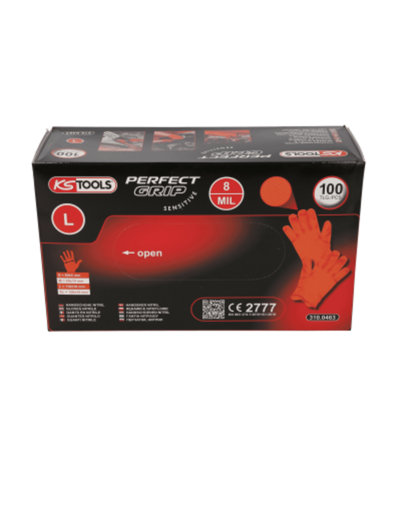 KS TOOLS Handschoenen Nitril, L, 100 per pak - 310.0463