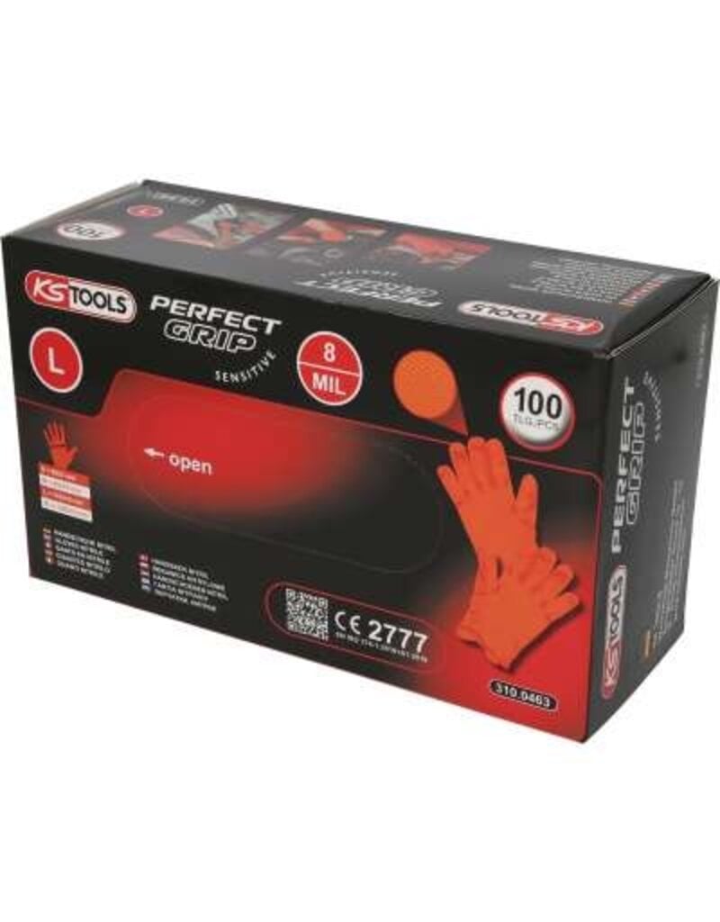 KS TOOLS Handschoenen Nitril, L, 100 per pak - 310.0463