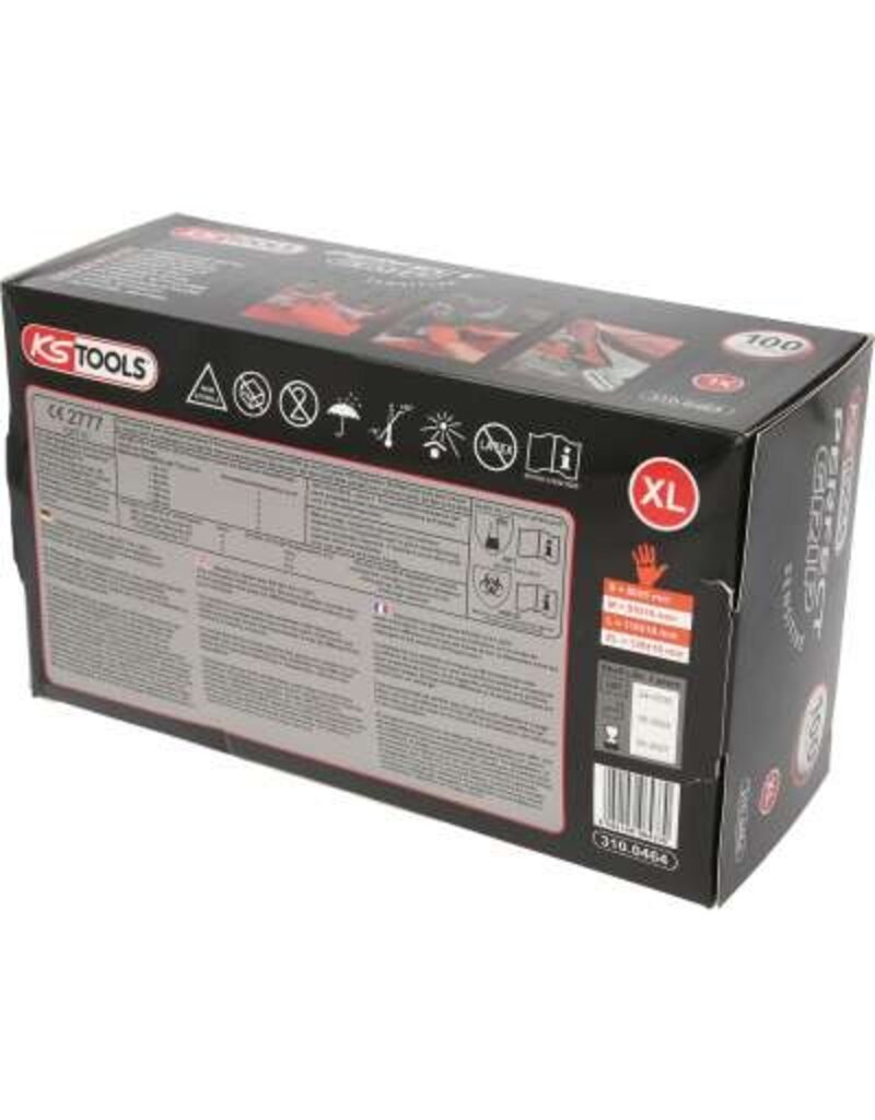 KS TOOLS Handschoenen Nitril, XL, 100 per pak - 310.0464