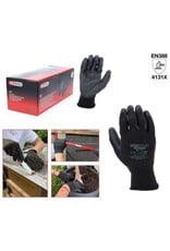 KS TOOLS PU-Flex werkhandschoen-zwart, 9, 12 paar - 310.0470