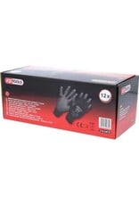 KS TOOLS PU-Flex werkhandschoen-zwart, 9, 12 paar - 310.0470