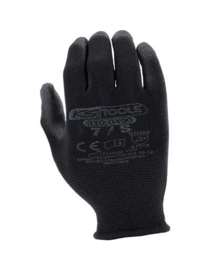 KS TOOLS PU-Flex werkhandschoen-zwart, 7, 12 paar - 310.0490