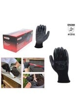 KS TOOLS PU-Flex werkhandschoen-zwart, 8, 12 paar - 310.0491