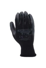 KS TOOLS PU-Flex werkhandschoen-zwart, 8, 12 paar - 310.0491
