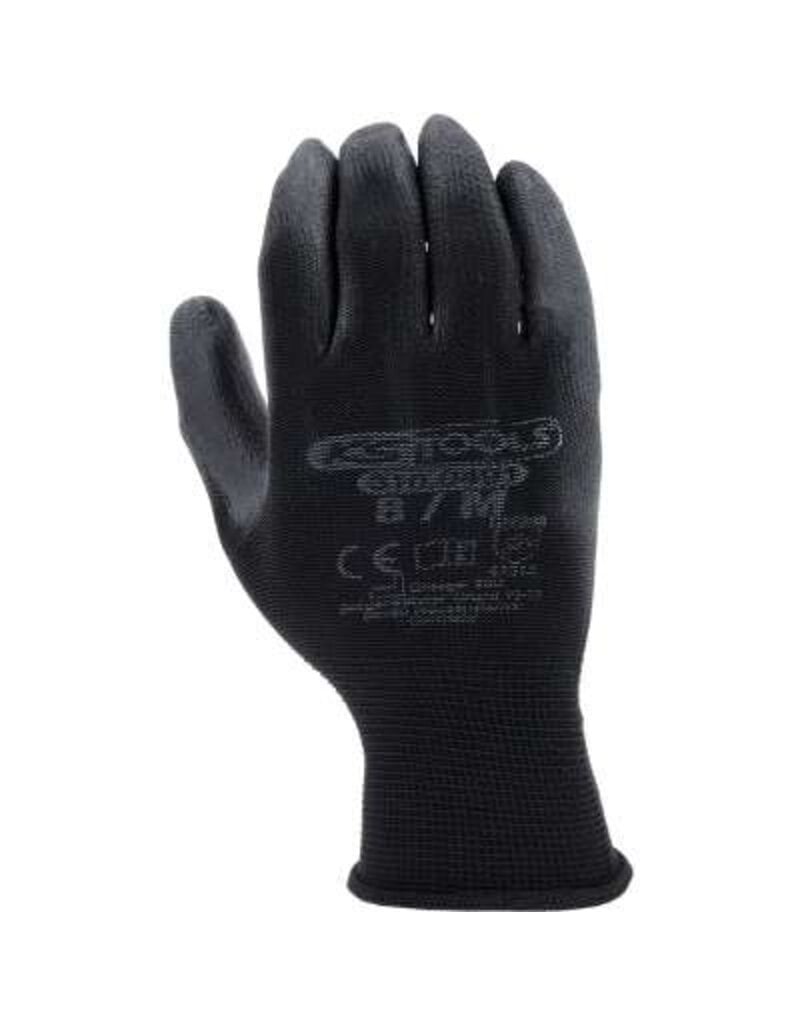 KS TOOLS PU-Flex werkhandschoen-zwart, 8, 12 paar - 310.0491