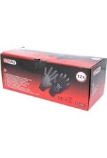 KS TOOLS PU-Flex werkhandschoen-zwart, 8, 12 paar - 310.0491