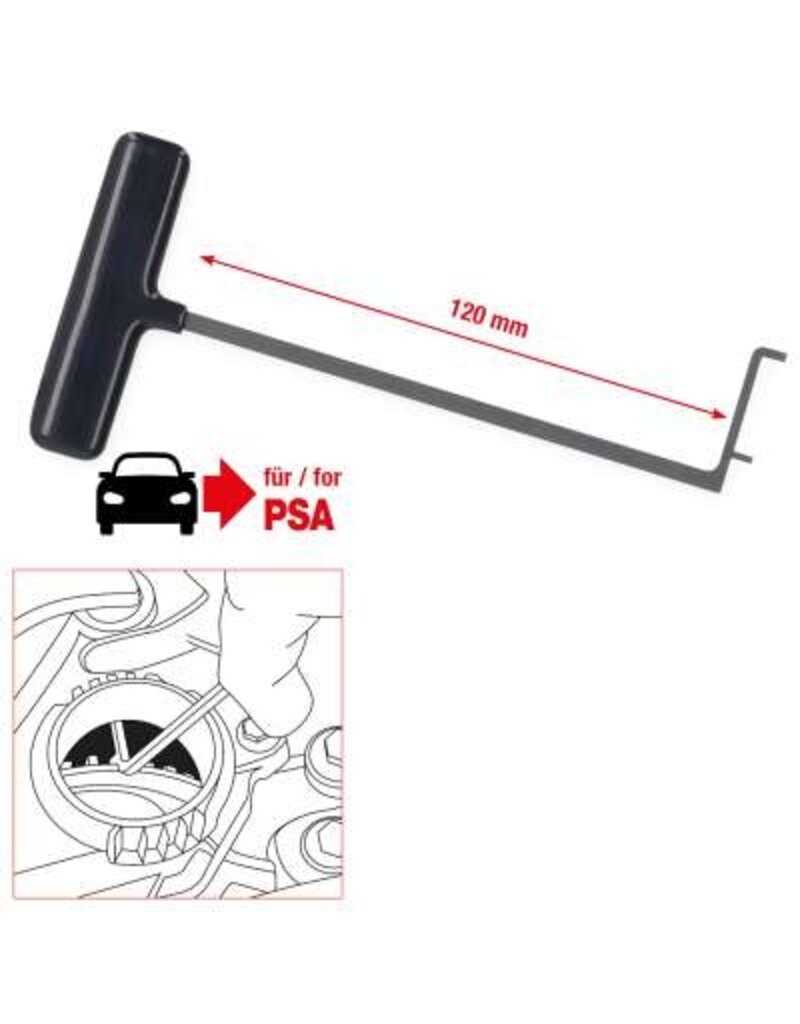 KS TOOLS Tandriemcontrolegereedschap voor PSA - 400.2118