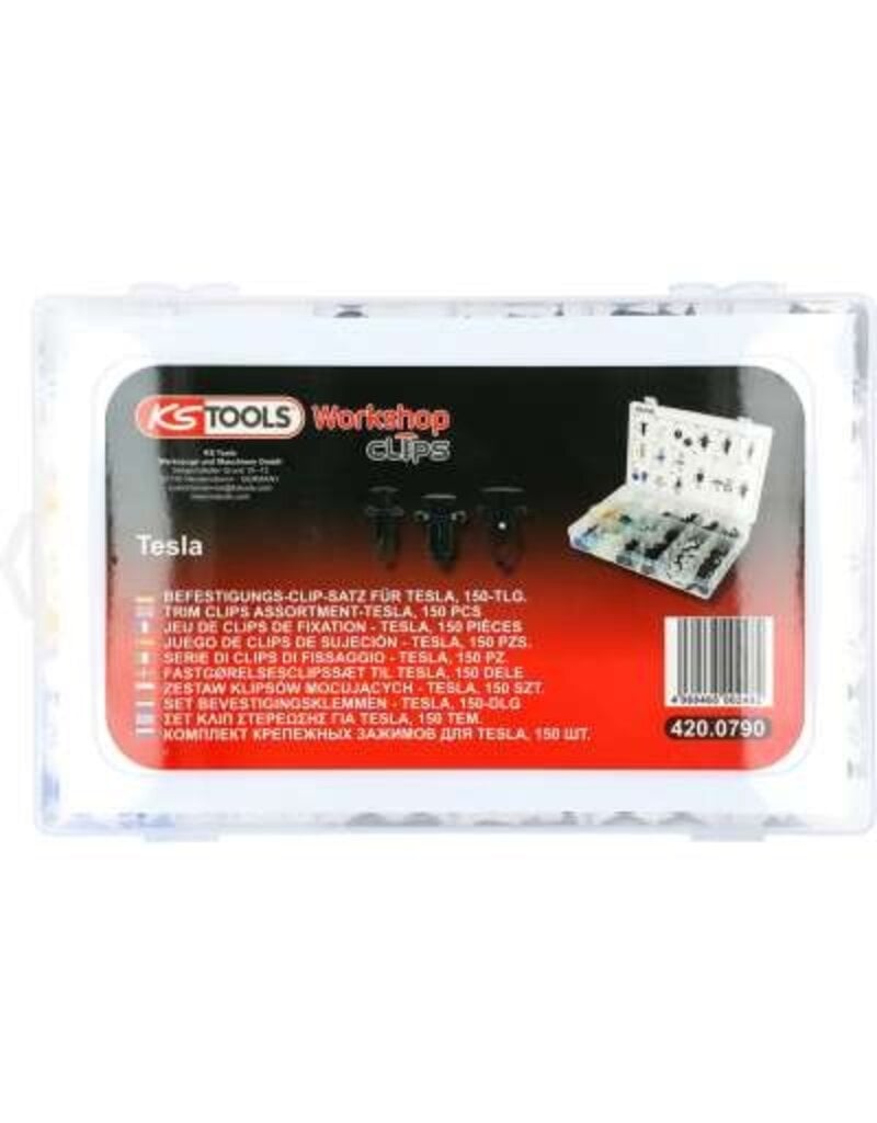 KS TOOLS Set bevestigingsklemmen - Tesla, 150-dlg - 420.0790