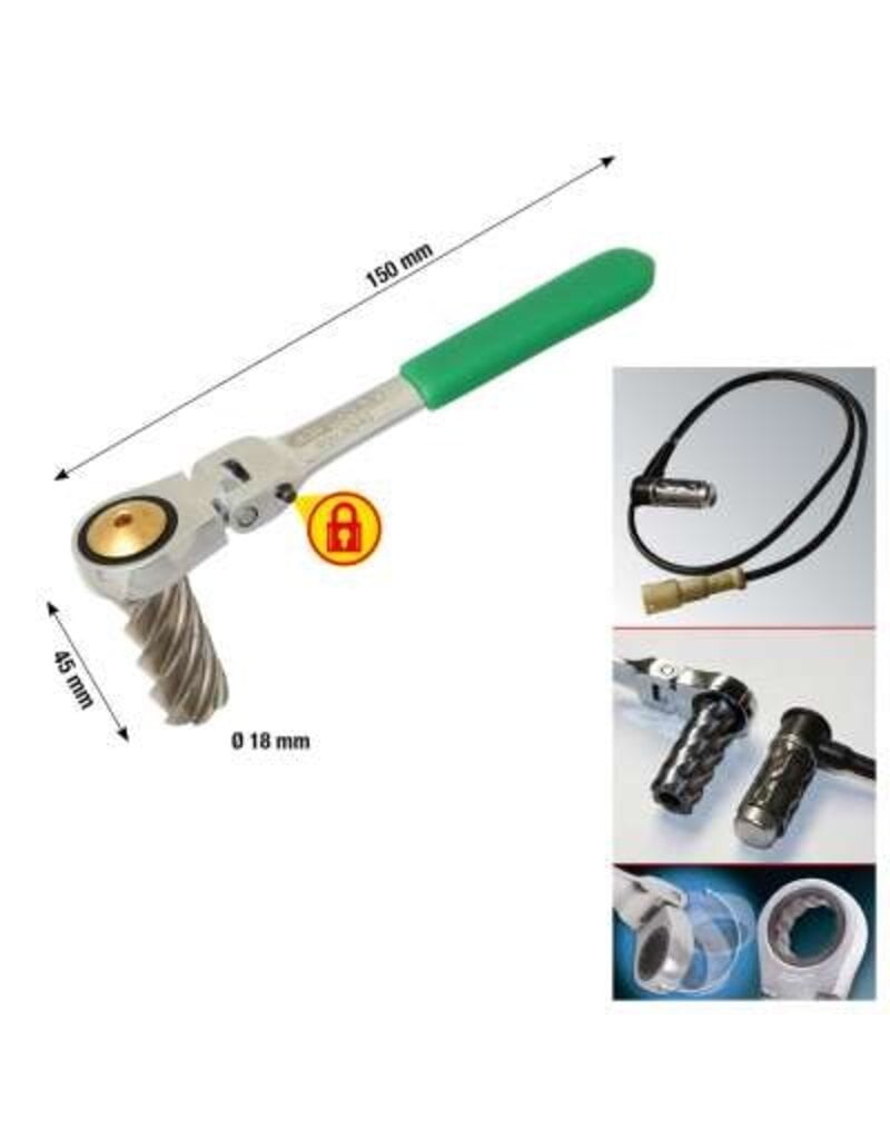 KS TOOLS Ruimer ABS-sensoren van bedrijfswagens Ø 18x45 mm - 450.0340