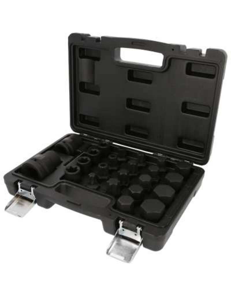 KS TOOLS 3/4" + 1" kracht-wisselbitset, 23-dlg - 450.0450