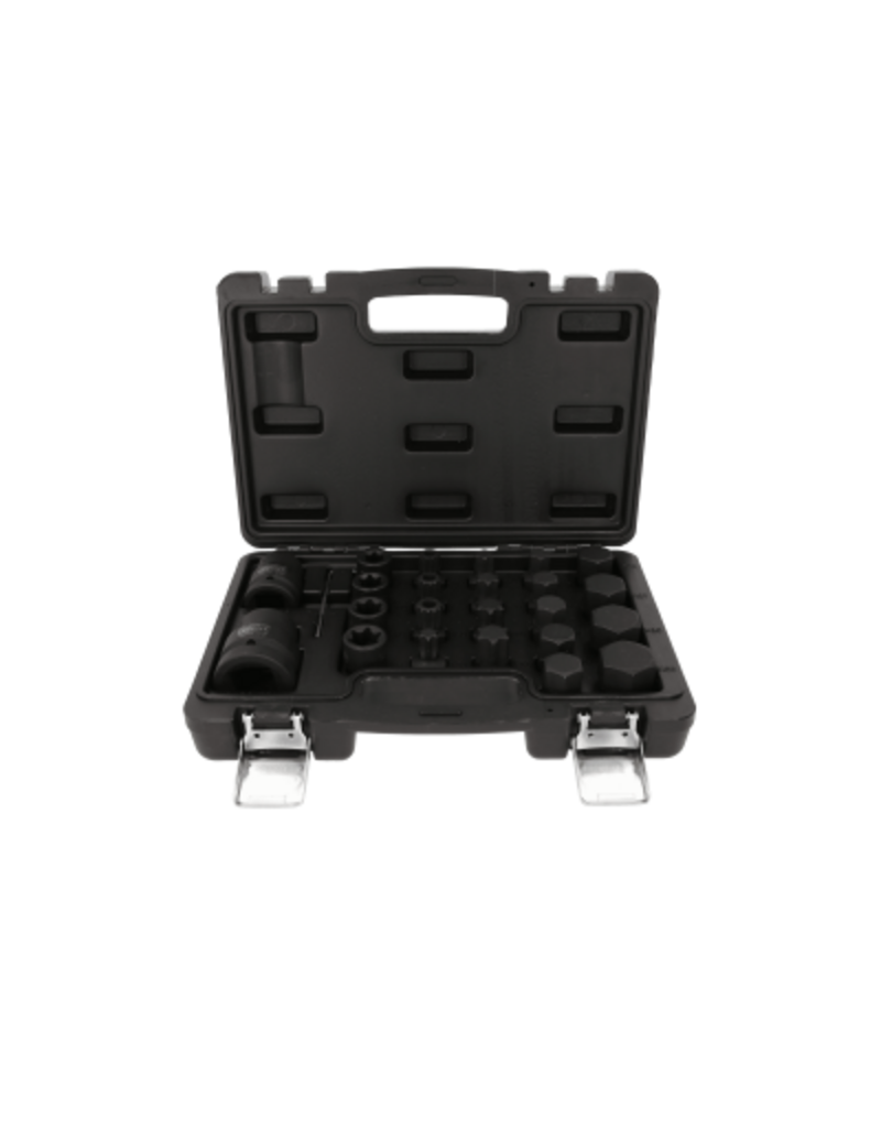 KS TOOLS 3/4" + 1" kracht-wisselbitset, 23-dlg - 450.0450