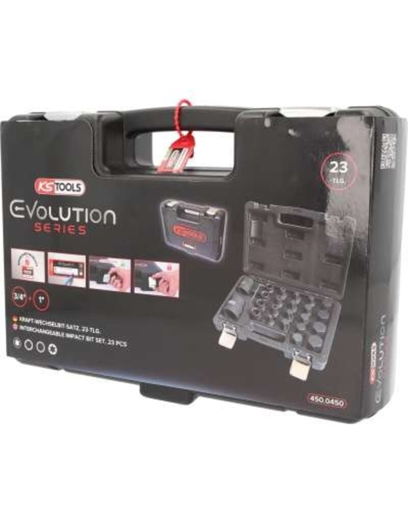 KS TOOLS 3/4" + 1" kracht-wisselbitset, 23-dlg - 450.0450