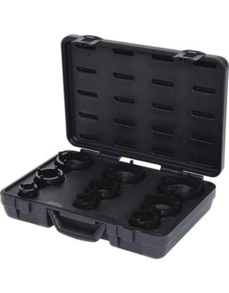 KS TOOLS Wielnaafmoersleutelset met paspennen, uitwendig, 9-dlg - 450.5000