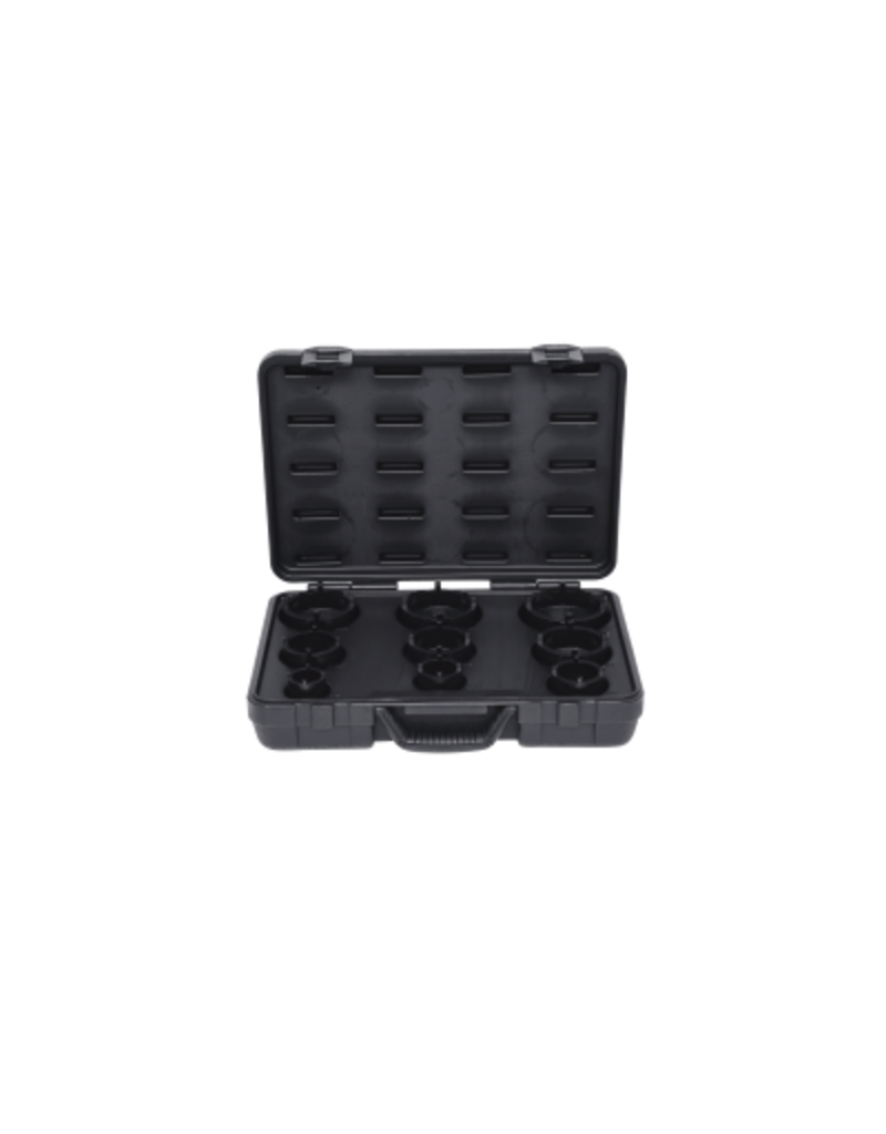 KS TOOLS Wielnaafmoersleutelset met paspennen, uitwendig, 9-dlg - 450.5000