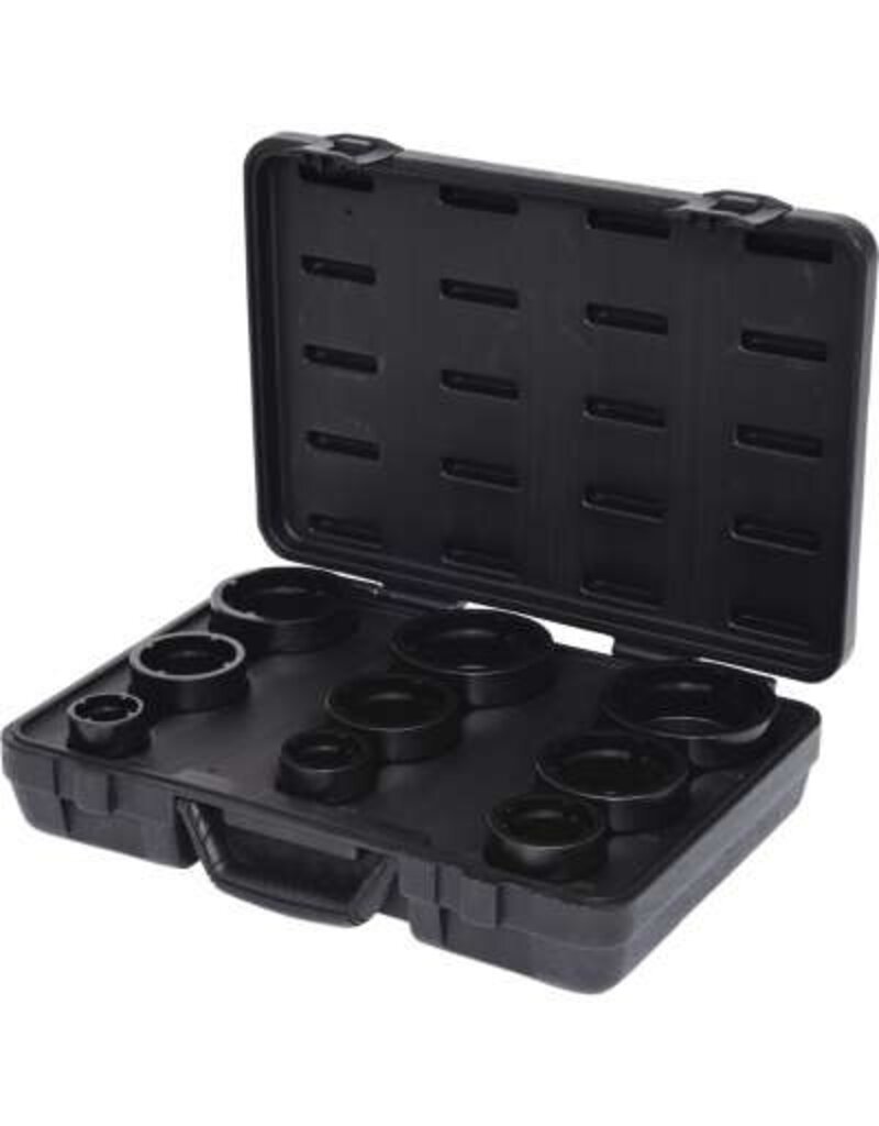 KS TOOLS Wielnaafmoersleutelset met paspennen, inwendig, 9-dlg - 450.5020