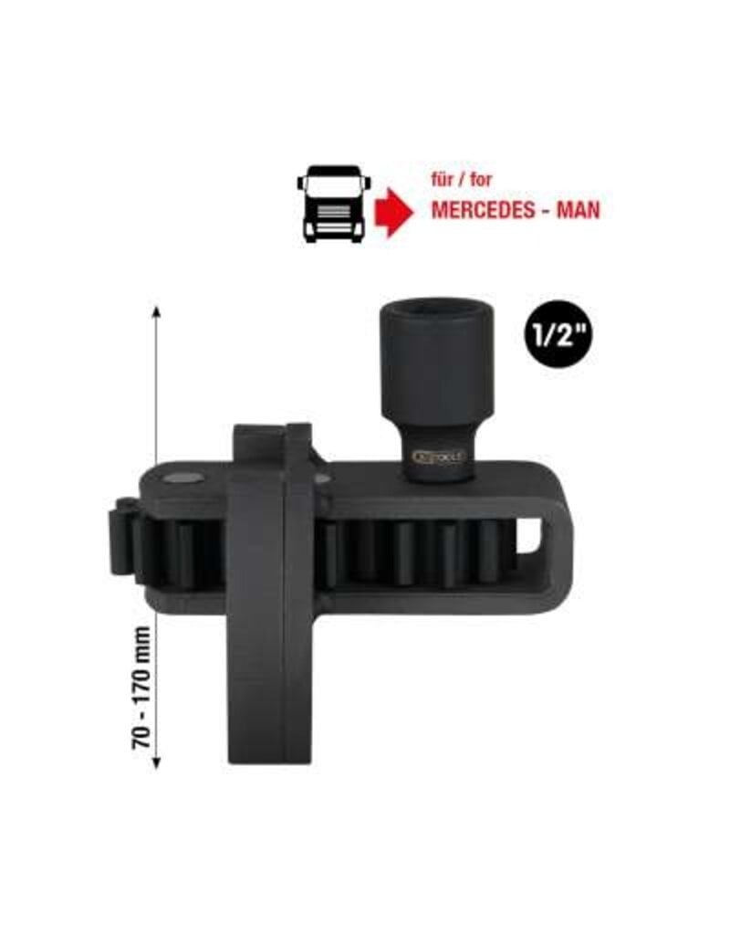 KS TOOLS 1/2" motortorninrichting voor Mercedes / MAN, 100 mm - 455.0021
