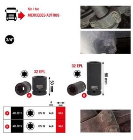 KS TOOLS Torx-E-Plus dop voor Mercedes, 32 EPL, lengte 50mm - 460.0012