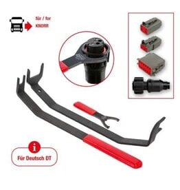 KS TOOLS Stekkerontgrendelingsgereedschapset voor Knorr rem, 3-dlg - 460.0505