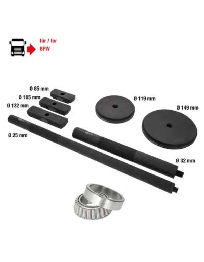 KS TOOLS Wiellager-gereedschapsset voor BPW, 7-dlg - 460.1300