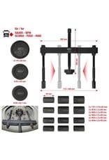 KS TOOLS Universele wielnaaf-trekkerset voor bedrijfswagens, 23-dlg  - 460.1765