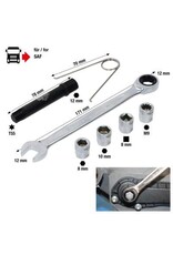 KS TOOLS Speciale steeksleutelset voor WABCO en Knorr remzuigers, 7 dlg - 460.2620