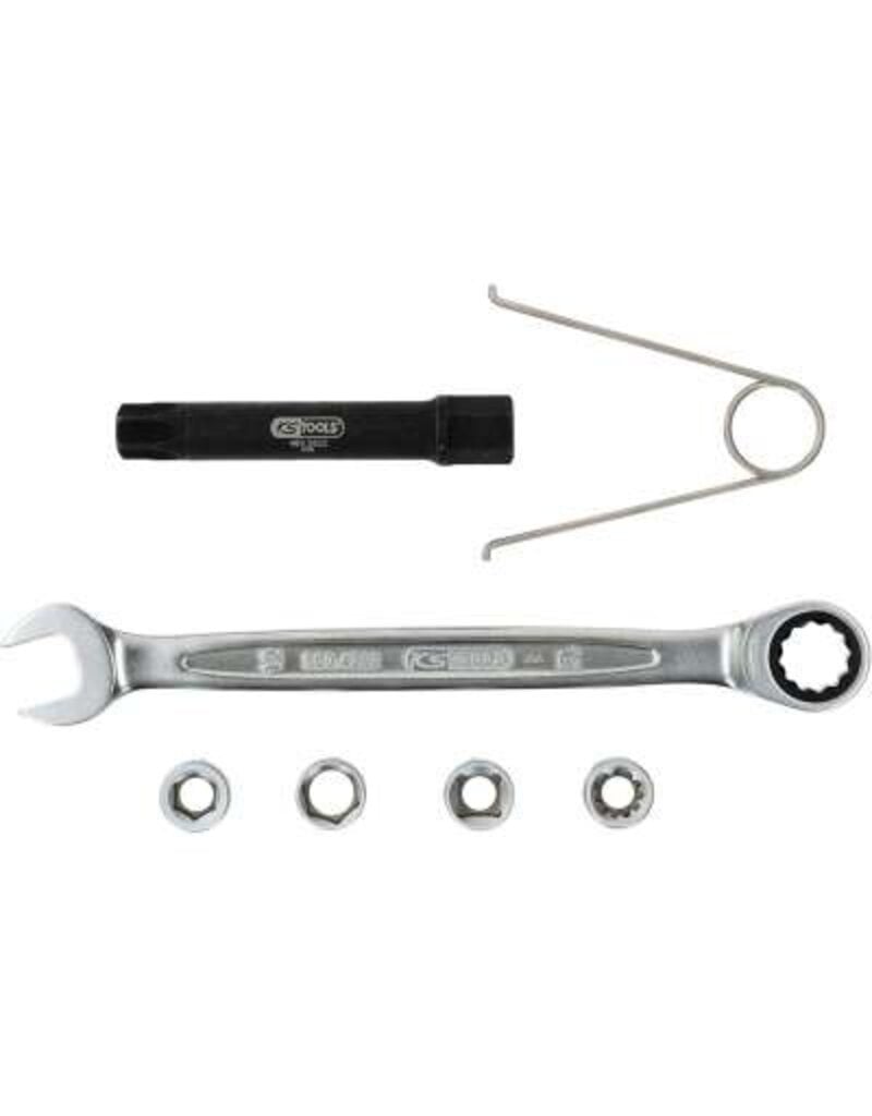 KS TOOLS Speciale steeksleutelset voor WABCO en Knorr remzuigers, 7 dlg - 460.2620