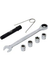 KS TOOLS Speciale steeksleutelset voor WABCO en Knorr remzuigers, 7 dlg - 460.2620