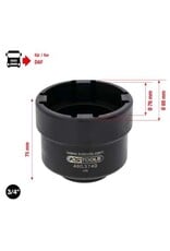 KS TOOLS 3/4" kroonmoersleutel met 4 tappen voor DAF, binnentap Ø 66,8 mm - 460.3740