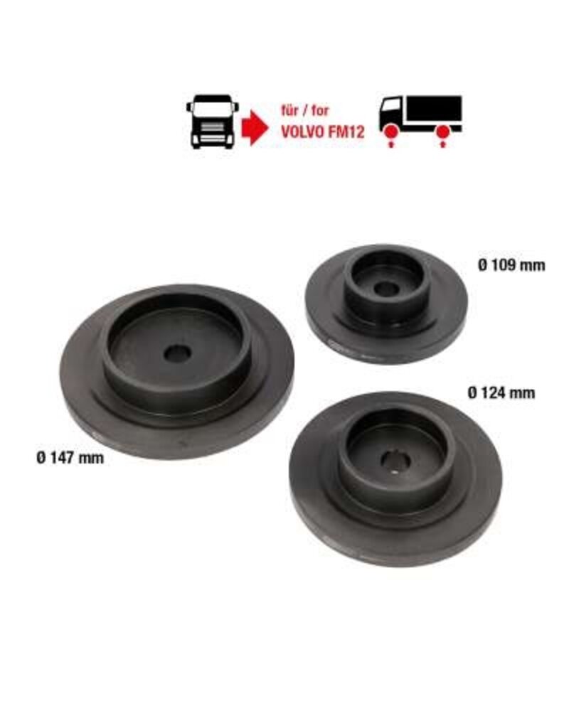 KS TOOLS Naaflager inbouw- en uitbouwgereedschapset voor VOLVO, 3-dlg - 460.4010